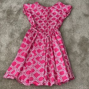 Lands End - Pink Pattern Dress, Size 14